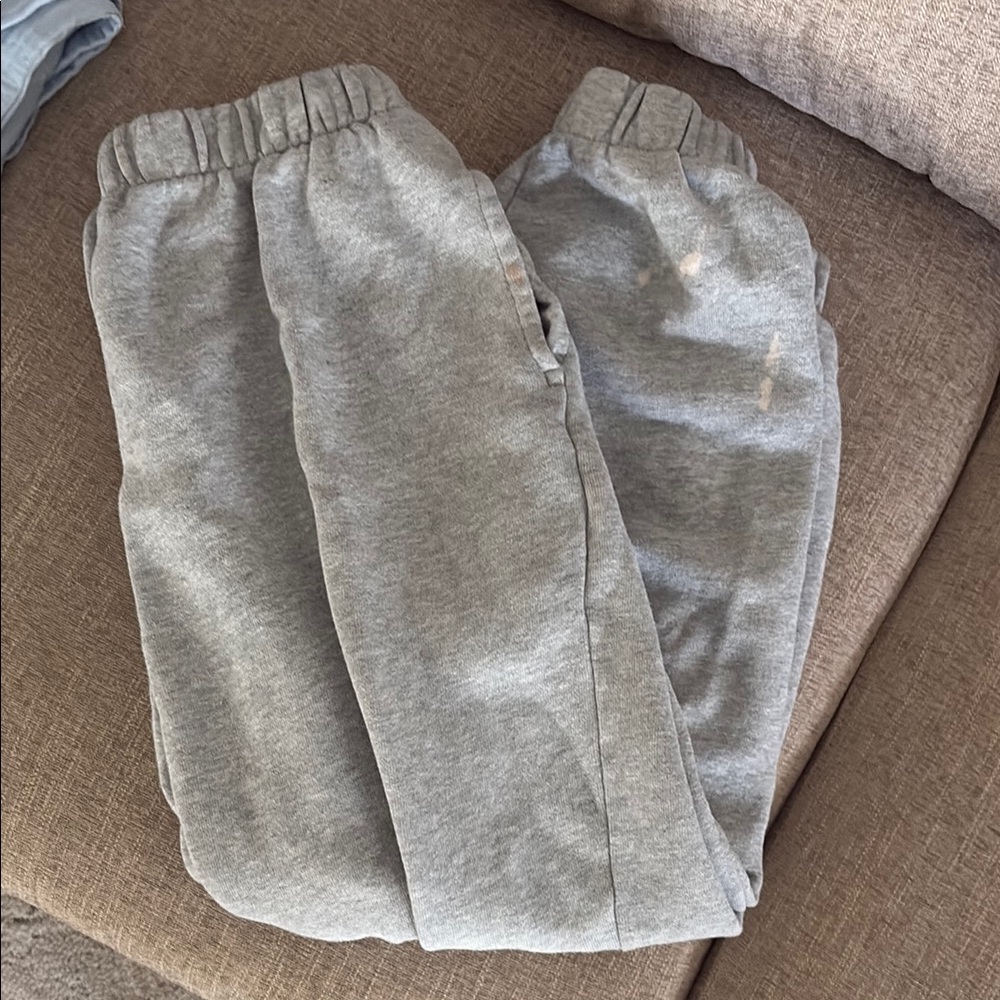Brandy Melville Light Heather Grey Track Pants